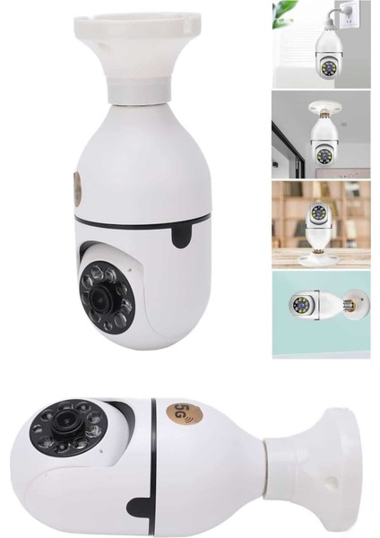 Gece Görüşlü Akıllı Dönebilen Ev Kamerası Ampül Kamera - M371R011-K69371 modelleri