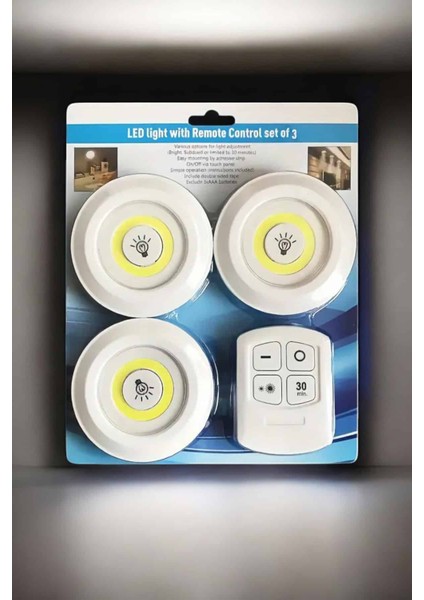 Mutfak Dolap Altı Işığı Uzaktan Kumandalı Yapışkanlı Kablosuz Pilli - M852R319-K00852 fiyatları