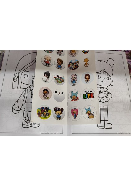 4 Adet Stickerli Boyama Kitabı (Minnie,pijamaske,toca Boca Life,sonic Figürlü indirimleri
