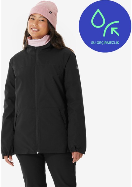 WEDZE Kadın Kayak Montu - Siyah - SKI-P 100 fiyatları