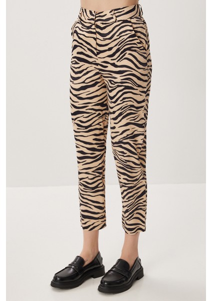 Desenli Saten Yüzeyli Ceket Pantolon Takım LFG0179 Siyah Bej fırsatları