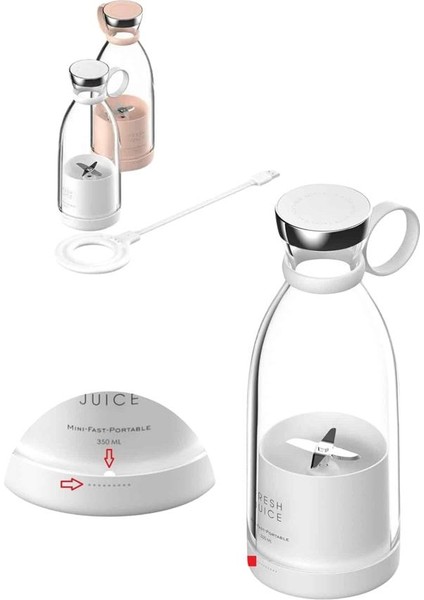 U Geçirmez Kablosuz Şarjlı Dayanıklı Taşınabilir Mini Blender - M644B578-N72644 indirimleri
