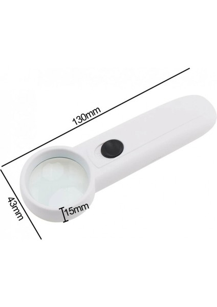 15X Çok Fonksiyonlu 2 Led Işıklı Taşınabilir El Büyüteç modelleri