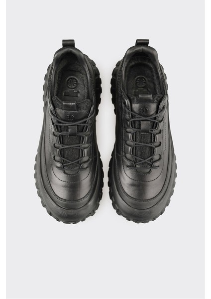 Siyah Deri Erkek Spor Ayakkabı fırsatları