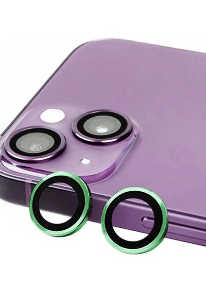 Bfs iPhone 13 Raze Metal Kamera Lens - Yeşil