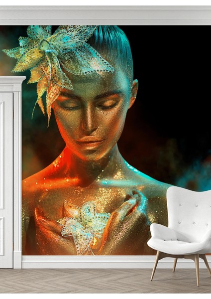 Altınöz Kadın Temalı Duvar Kumaşı -Isı ve Ses Yalıtımlı