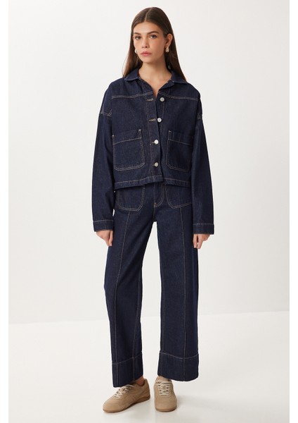 Cepli Denim Ceket Pantolon Takım LRI0012 Koyu Mavi fiyatları