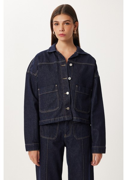 Cepli Denim Ceket Pantolon Takım LRI0012 Koyu Mavi modelleri