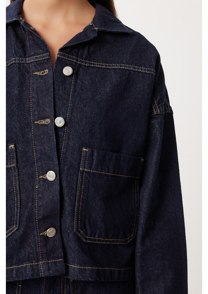 Cepli Denim Ceket Pantolon Takım LRI0012 Koyu Mavi fırsatları