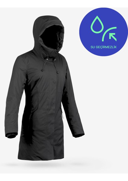 Quechua Kadın Su Geçirmez Outdoor Kar Montu/Kışlık Mont - Siyah - SH500 -10 °C fiyatları
