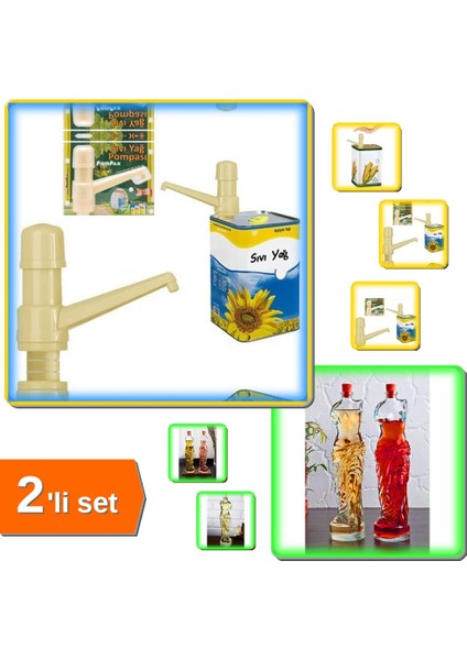 Venüs Kadın Figürlü Yağdanlık Sirkelik 200 ml + Sıvı Yağ Pompası Mutfak Seti - Şık ve Pratik DK7P2X