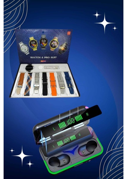 Powerbank Bluetooth Kulaklık ve Akıllı Saat 7 Kordonlu Metal Kordon Plastik Kordo - N470J508-M96 fırsatları