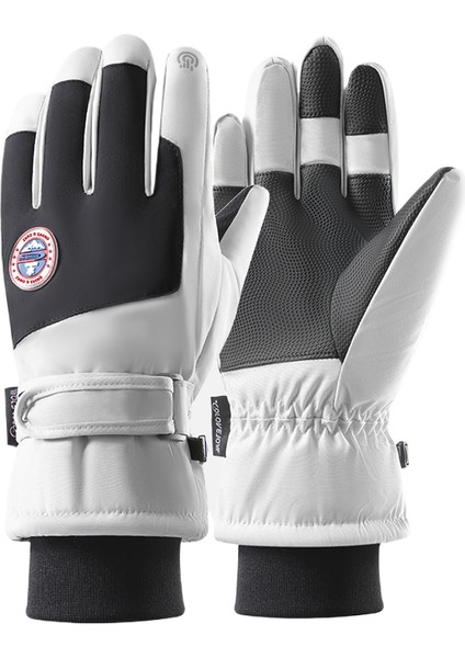 Kadınlar Için Kışlık Dış Mekan Sporları, Bisiklete Binme, Su Geçirmez ve Isıtıcı Pamuklu Eldiven (Yurt Dışından)