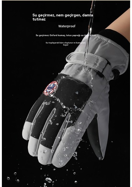 Kışlık Açık Hava Sporları, Bisiklet Için Su Itici, Sıcak Tutan Pamuklu Eldiven (Yurt Dışından) fırsatları