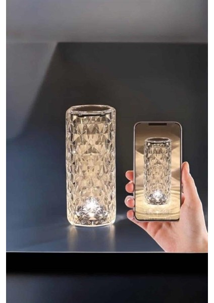 Gece Lambası Kristal Lamba Dokunmatik Şarjlı Hediyelik - M985K890-R70985 indirimleri