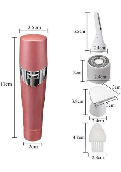 Yüz Kaş ve Tüm Vücut Epilasyon Aleti3 Başlıklı Epilatör Tüm Cilt Tiplerine - T367G909-Z25 fırsatları