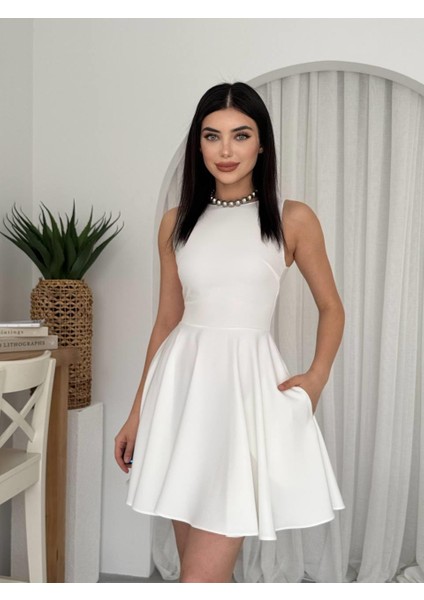 Berl Cep Detaylı Elbise