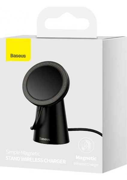 Baseus Simple iPhone 15-14 -13-12 Serisi Manyetik Kablosuz Şarj STANDI-(5775) - M093K658-R95093 indirimleri