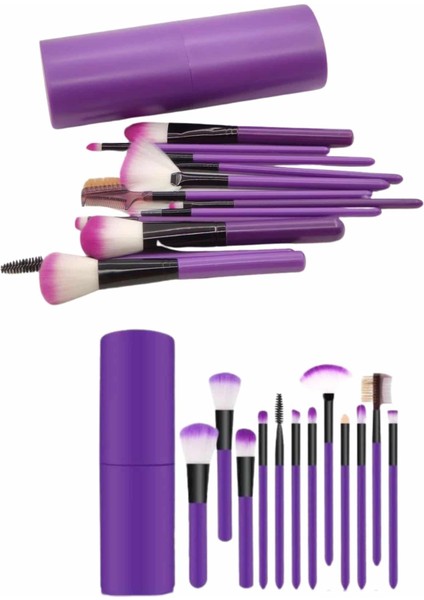 12 Parça Makyaj Fırça Seti Profesyonel Fondöten Allık Far Kontür Fırçası - M958B766-N70958 indirimleri