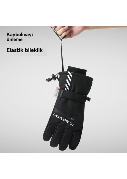 Profesyonel, Dokunmatik Ekran Uyumlu, Su Geçirmez ve Sıcak Tutan Kayak Eldiveni (Yurt Dışından) fırsatları