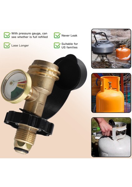 Yüksek Düşük Gaz Basınç Göstergesi Seviye Göstergesi Pol Propan Lpg Şişe Silinde Dış Mekan Gaz Deposu Adaptörü (Yurt Dışından) fırsatları