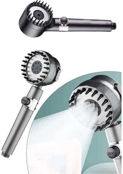 Duş Başlığı Yüksek Basınçlı Masaj Taraklı 3 Kademeli - M173R735-K80173 fırsatları