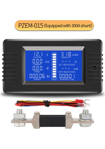 PZEM015 Dijital Dc 0-200V Voltaj Akımı 300A Şun Araç Akaç Testeri Voltaj Metre Monitörü 12V 24V 48V (Yurt Dışından) indirimleri