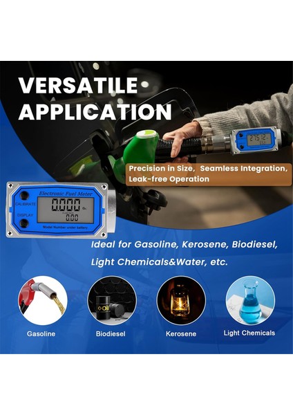 Akış Ölçer 1 Inç -Dijital Akış Ölçer Alüminyum Alaşım Yakıt Ölçer -Turbin Akış Ölçer ve Dijital Ölçer Endüstri Sınıfı (Yurt Dışından) fırsatları