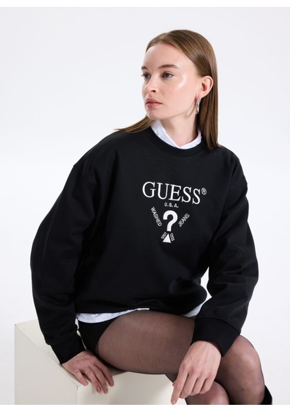 Gömlek Yaka Krem Kadın Sweatshırt Roberta Kadın Aktif Sweatshirt