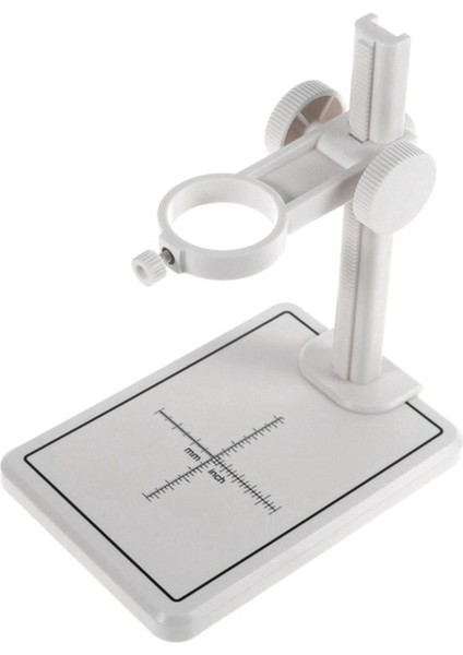 Mikroskop Standı Ölçekli Ayarlanabilir Stand Tutucu Braketi Büyük Taban Mikroskop Endoskop Tutucusu Beyaz (Yurt Dışından)