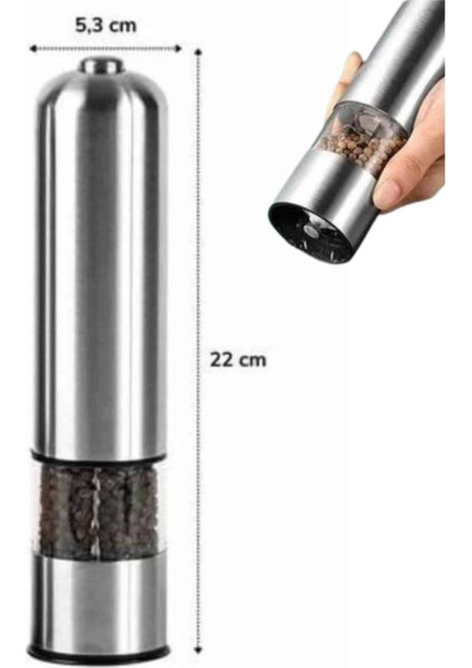 Tuz Baharat Öğütücü Otomatik Baharat Değirmeni Uzun Ömürlü Pratik - M493R317-K85493 fırsatları