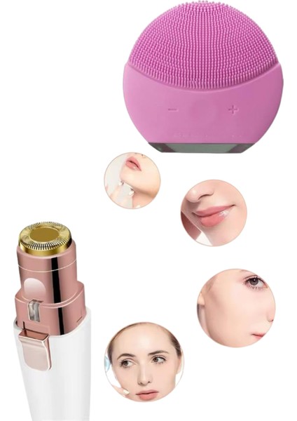 Kulak Burun ve Yüz Epilasyon Aleti ve Yüz Masaj Aleti Ikili Cilt Bakım Seti - T985G369-Z70985 indirimleri
