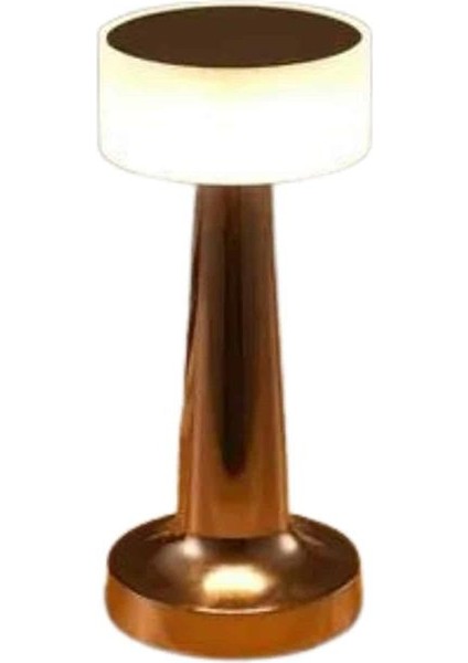 Kablosuz Renkli Masa ve Gece Lambası Altın Rengi Dokunmatik LED Lamba - M936K417-R30936 indirimleri