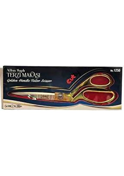 Kumaş, Deri, Kot Kesim 24CM Altın Sarısı Profesyonel Terzi Makası indirimleri