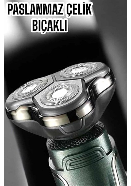 Yüksek Performanslı 3 Başlıklı Profesyonel Tıraş Makinesi - M144B052-N83144 indirimleri