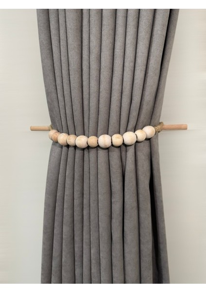 2 Adet Bohem Tarz Perde Bağı - Fon Perde Uyumlu El Yapımı Dekoratif Perde Bağlama Süsü fırsatları