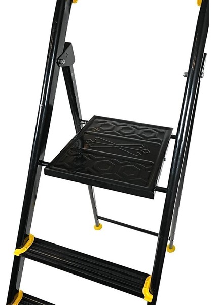 Ze Hardy 3+1 Basamaklı Özel Tasarım Hafif Merdiven (Kaymaz Papuçlu) Paslanmaz