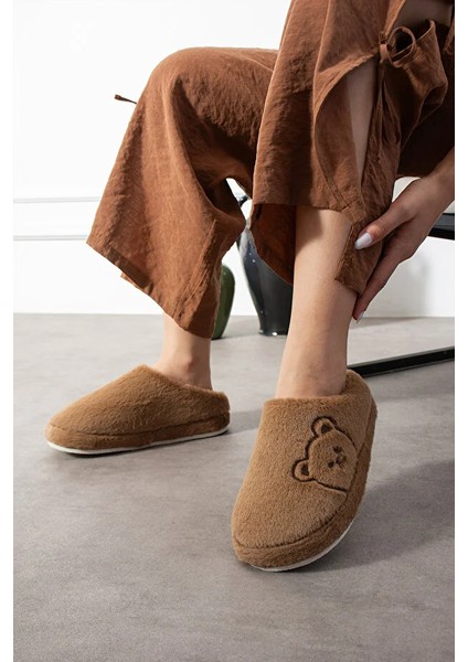 Lucy Ayıcık Nakışlı Kadın Yumuşak Peluş Içi Tüylü Çeyiz Bohça Gelin Ev Terliği fiyatları