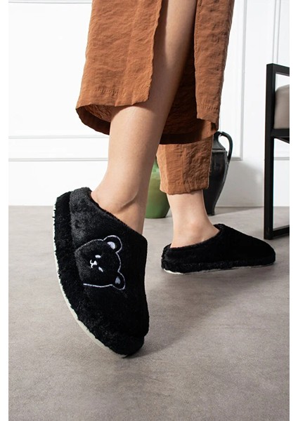 Lucy Ayıcık Nakışlı Kadın Yumuşak Peluş Içi Tüylü Çeyiz Bohça Gelin Ev Terliği fiyatları