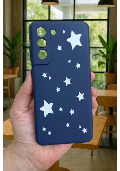 Samsung Galaxy S21 Fe - Mini Yıldız Desenli Silikon Darbe Emici Klasik Korumalı Rubber Kılıf fiyatları