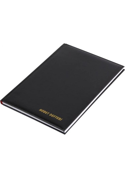 Nöbet Defteri 100 Yaprak Suni Deri Ciltli 22x32 cm Siyah Eğitim Kurumları için