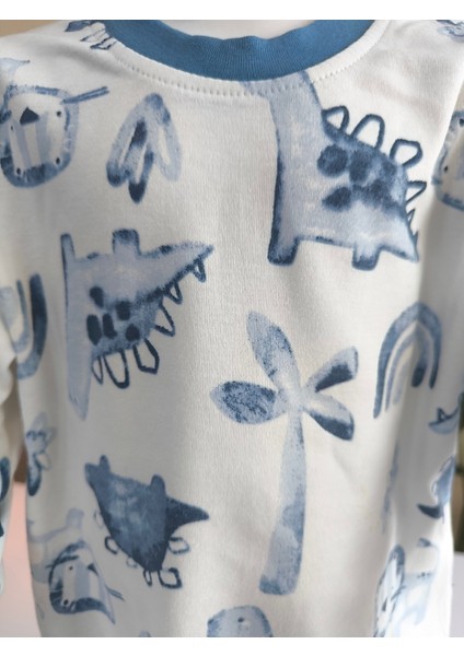 Kız-Erkek Bebek- Çocuk Pijama Takımı %100 Pamuk Uzun Kollu Yuvarlak Yaka Mevsimlik fırsatları