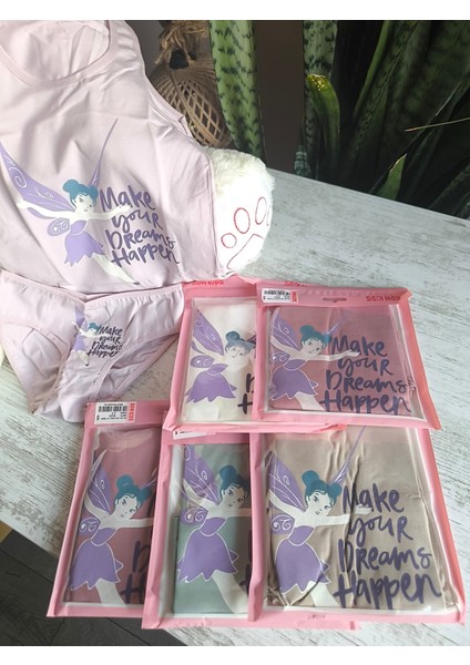 Kız Çocuk Atlet Külot Takım 6'lı %100 Pamuk Nefes Alabilen fiyatları