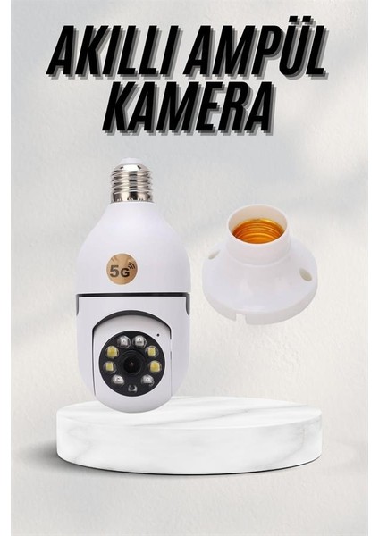 Akıllı Kamera Wifi Kamera Duylu Ampul Görünümlü 360 Derece Dönebilen Ev Kamer - T506G727-Z50 fiyatları