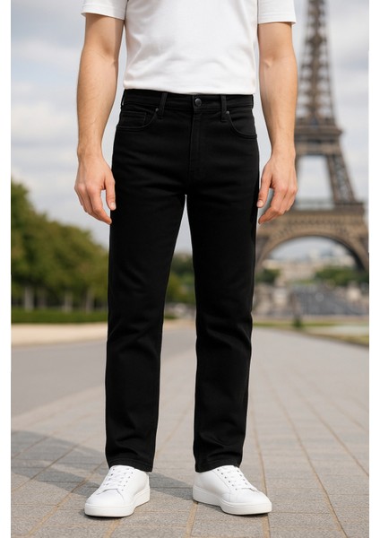 Erkek Yüksel Bel Bol Kesim Boru Paça Kot Pantolon Reguler Fit Jean C336 modelleri