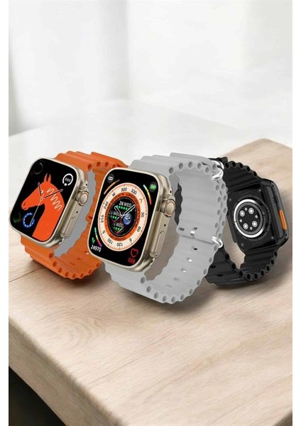 Kablosuz Şarjlı Çağrı ve Müzik Kontrolü Sağlayan Akıllı Saat - N949J181-M60949 indirimleri