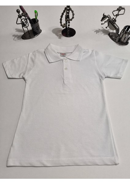 unisex Çocuk Genç Polo Yaka Kısa Kol Okul Günlük Tişört, Nefes Alabilen Kumaş fırsatları