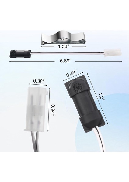 629409 Norcold Termistör Sensörü Yedek Parçaları ve Buzdolabı Termistör Montaj Klibi Için Rv Buzdolabı Sensörü (Yurt Dışından) modelleri