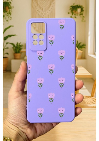 Redmi Note 11 Pro/note 12PRO4G Mini Lale Desenli Silikon Darbe Emici Klasik Korumalı Rubber Kılıf