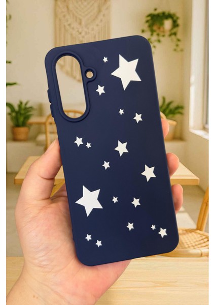 Samsung Galaxy A26 Uyumlu Mini Yıldız Desenli Silikon Darbe Emici Klasik Korumalı Rubber Kılıf